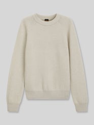Regular Fit Pullover aus Woll-Mix Modell 'Kepler' von BOSS Orange Beige - 1