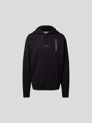 Hoodie mit Label-Stitching von Kenzo Grau / Schwarz - 12