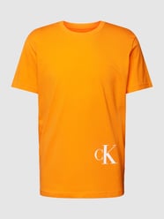 T-Shirt mit Label-Print von Calvin Klein Jeans Orange - 11