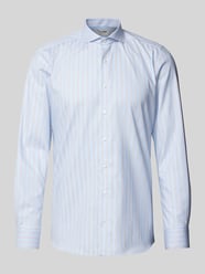 Slim Fit Business-Hemd mit Kentkragen Modell 'HAI' von OLYMP Level Five Blau - 27