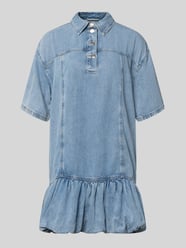 sukienka mini w kroju regular fit z mieszanki lyocellu model 'Sea' od Gestuz - 6