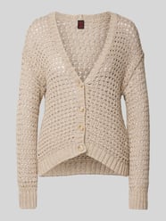 Strickjacke mit Knopfleiste von Stefanel Beige - 7