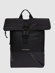 Rolltop-Rucksack mit Logo-Details Modell 'Lorenz'  von Forvert Schwarz - 48