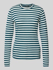 Longsleeve mit geripptem Rundhalsausschnitt von Windsor Blau - 26