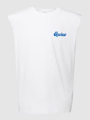 Top aus Baumwolle mit Label-Print von REVIEW Weiß - 24