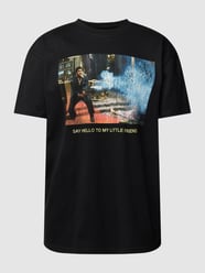 T-shirt z nadrukiem z motywem model ‘SCARFACE’ od Mister Tee Czarny - 46