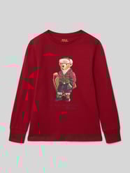 Shirt met lange mouwen en labelprint van Polo Ralph Lauren Teens - 2