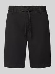 Szorty chino o kroju tapered z mieszanka bawełny od BOSS Orange - 48
