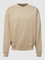 Oversized Sweatshirt mit Label-Stitching von Pegador Beige - 9