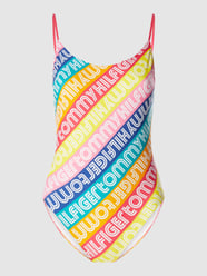 Badpak in regenboogkleuren  van TOMMY HILFIGER Roze - 16