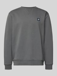 Sweatshirt mit Rundhalsausschnitt und Label-Patch von LERROS - 14