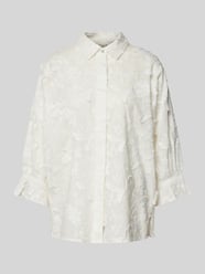 Bluse mit verdeckter Knopfleiste von Christian Berg Woman Weiß - 24