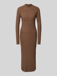 Strickkleid mit Turtleneck Modell 'FLURRY' von Mango Braun - 12