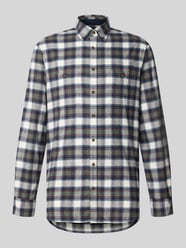 Regular Fit Freizeithemd aus Flanell mit Button-Down-Kragen von Christian Berg Men - 42