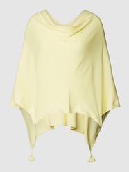 Poncho mit Wasserfall-Ausschnitt von comma Gelb - 25