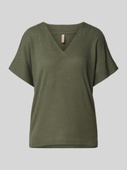 Regular Fit T-Shirt mit V-Ausschnitt Modell 'DELIA' von Soyaconcept - 23