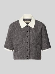 Cropped Bluse mit Brusttaschen Modell 'LINO' von SUNCOO PARIS - 25