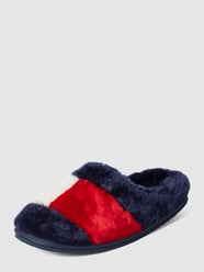 Hausschuhe aus Kunstfell von Tommy Hilfiger Blau - 32