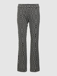 Hose mit Allover-Muster Modell 'TWIGGY' von Zerres Schwarz - 40