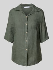 Regular Fit Leinenbluse mit 1/2-Arm von ZABAIONE - 15