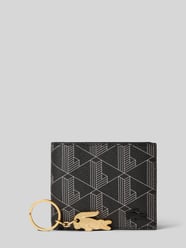 Portemonnaie mit Allover-Muster Modell 'Noir Gris' von Lacoste - 12