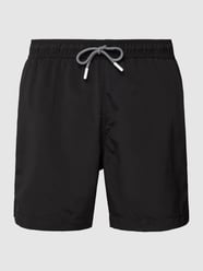 Badehose mit Tunnelzug Modell 'Basic' von s.Oliver RED LABEL Schwarz - 46