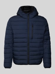 Regular Fit Jacke mit Kapuze und Label-Stitching von Tom Tailor Denim Blau - 10