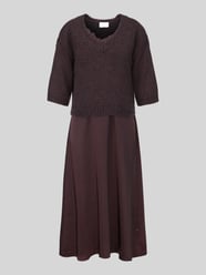 Figurumspielendes Freizeitkleid mit Spitzenbesatz von ROBE LÉGÈRE - 6