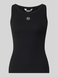 Tanktop in Ripp-Optik mit Label-Stitching Modell 'Gubbe' von MSCH Copenhagen - 1
