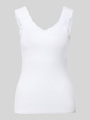 Slim Fit Tank Top aus Viskose-Mix Modell 'BARBERA LACE' von PIECES - 34