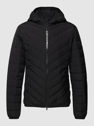 Daunenjacke mit Label-Patch von EA7 Emporio Armani Schwarz - 36