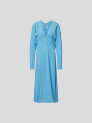 Midikleid mit V-Ausschnitt von Victoria Beckham Blau / Türkis - 18