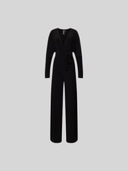 Jumpsuit mit V-Ausschnitt von Norma Kamali Schwarz - 3