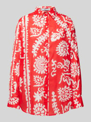 Bluse mit durchgehender Knopfleiste Modell 'NEMO' von Mango Rot - 10