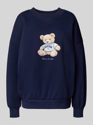 Oversized sweatshirt met labelprint van Review - 30