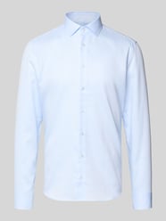 Slim fit zakelijk overhemd van katoen met kentkraag van SEIDENSTICKER - 7