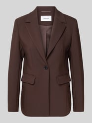 Żakiet o kroju slim fit z kieszeniami z patką od More & More - 48