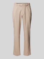 Regular Fit Stoffhose mit Strukturmuster Modell 'SMITH' von SELECTED HOMME Beige - 38