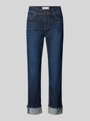 jeansy o kroju slim fit z mieszanka bawełny model 'Cira Glow' od ANGELS - 35