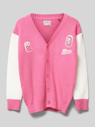 Cardigan mit Label- und Statement-Patches von Guess Pink - 3