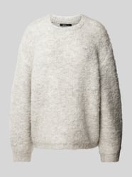 Gebreide pullover met ribboorden van Gina Tricot Grijs / zwart - 47