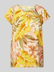 T-Shirt mit floralem Muster Modell 'Elyse' von Soyaconcept Gelb - 20