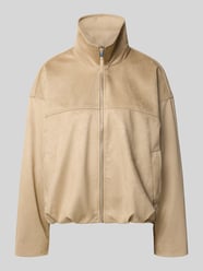 Jack in leerlook met ritssluiting en steekzakken van Gina Tricot Beige - 35