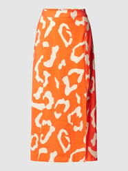 Rok met all-over motief, model 'Jacira' van Object Oranje - 7