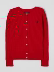 Cardigan met kabelpatroon  van Polo Ralph Lauren Teens Rood - 35