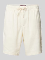 Shorts aus Leinen-Mix mit elastischem Bund Modell 'HARLEM' von Tommy Hilfiger Beige - 46