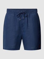 Bermudas mit elastischem Bund mit Tunnelzug von Polo Ralph Lauren Blau - 5