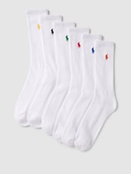 Socken mit Logo-Stitching im 6er-Pack von Polo Ralph Lauren Underwear Weiß - 3