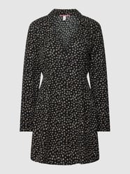 Mini-jurk met all-over motief, model 'Margarite' van QS by s.Oliver Zwart - 22