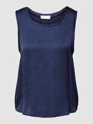 Blusenshirt aus Viskose mit U-Ausschnitt Modell 'Eline' von Soaked in Luxury Blau - 44